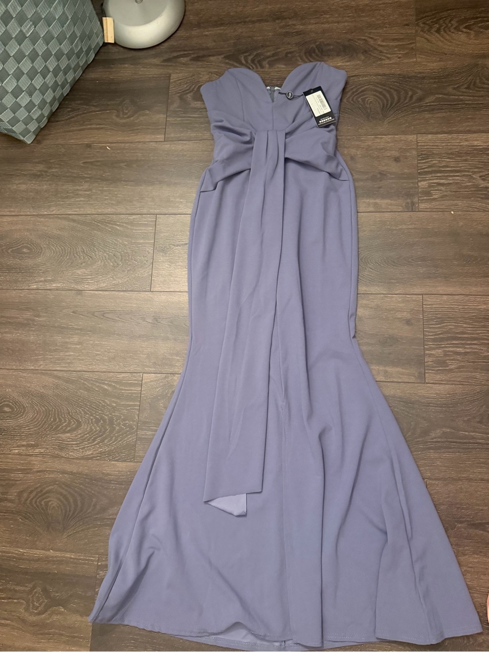 Women’s Lavender Maxi Dress with Front Bow Detail